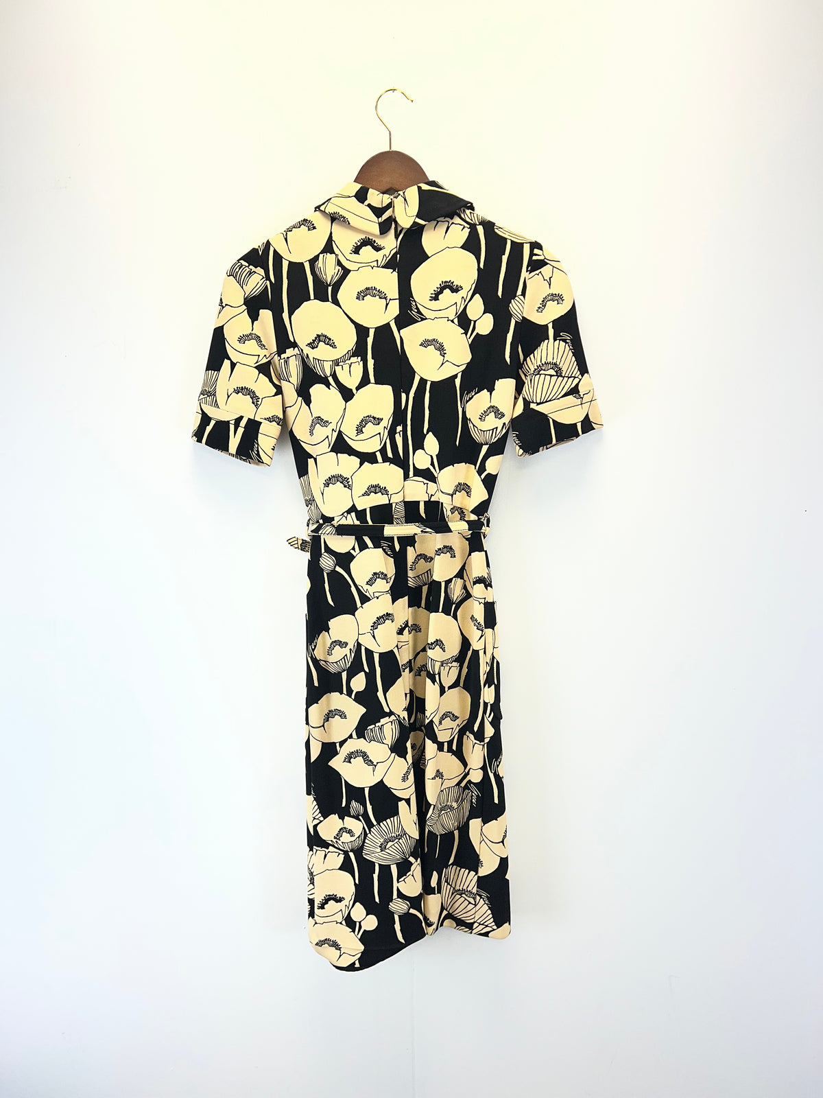 Gucci Black And Cream Poppy Dress
