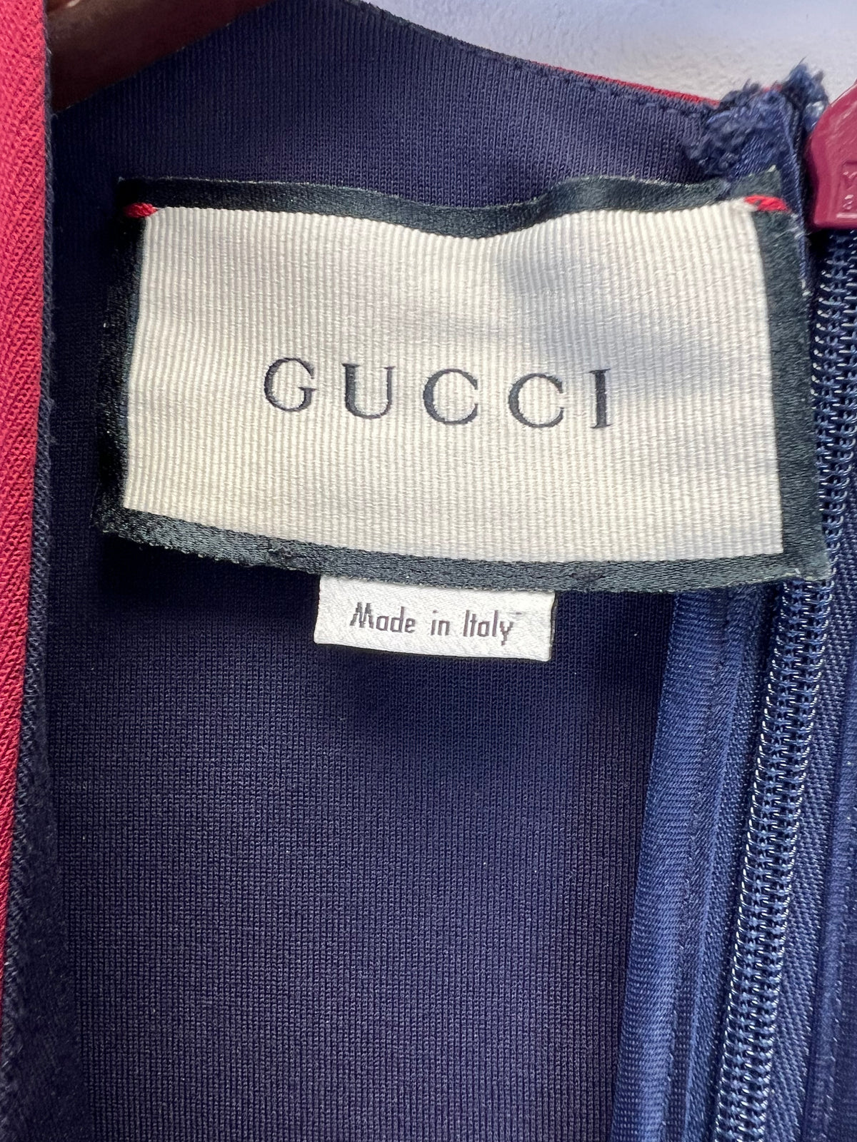 Gucci Navy Blue Buckle Dress