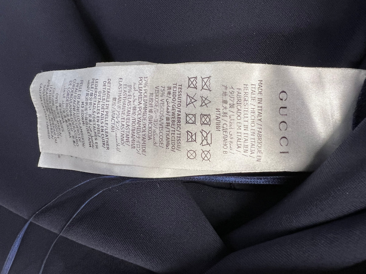 Gucci Navy Blue Buckle Dress