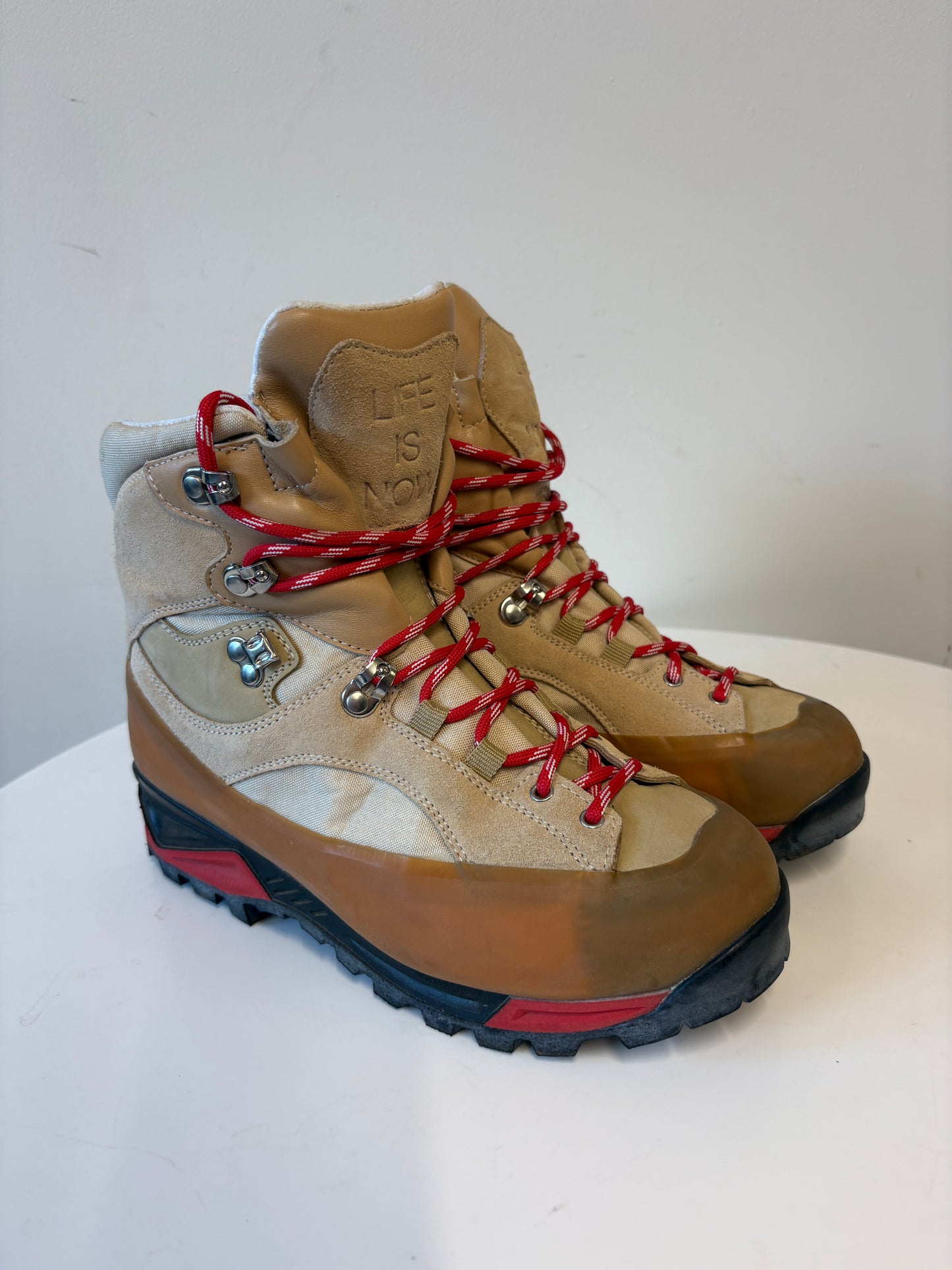 Ganni Beige Walking Sarai Boots