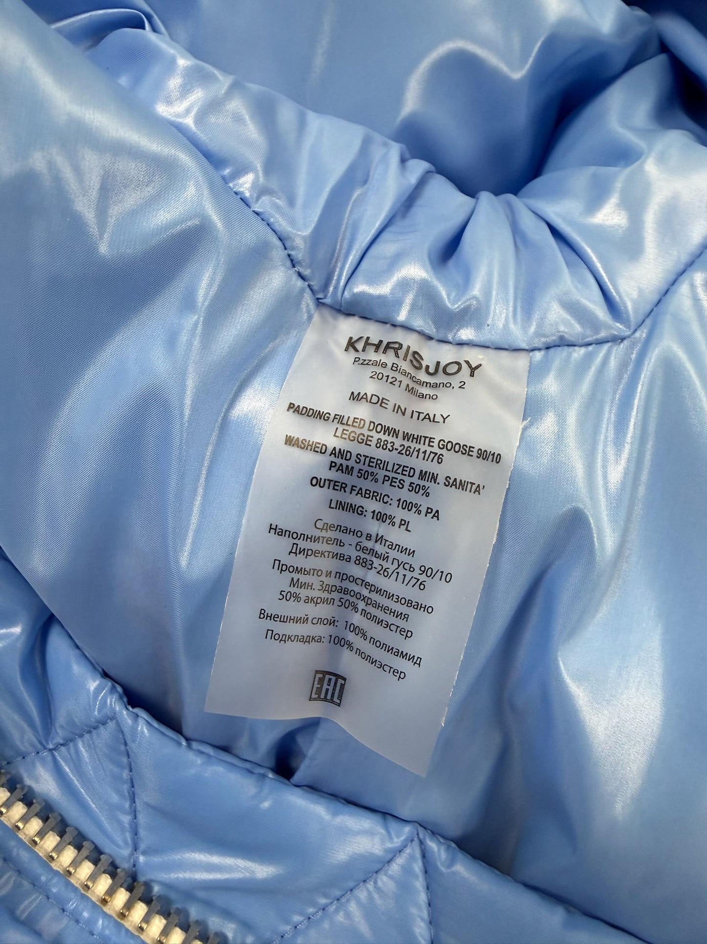 Khrisjoy Blue Khris Iconic Puffer