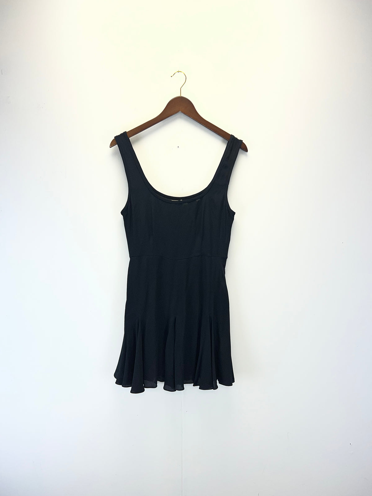 Doen Black Sheer Mini Dress