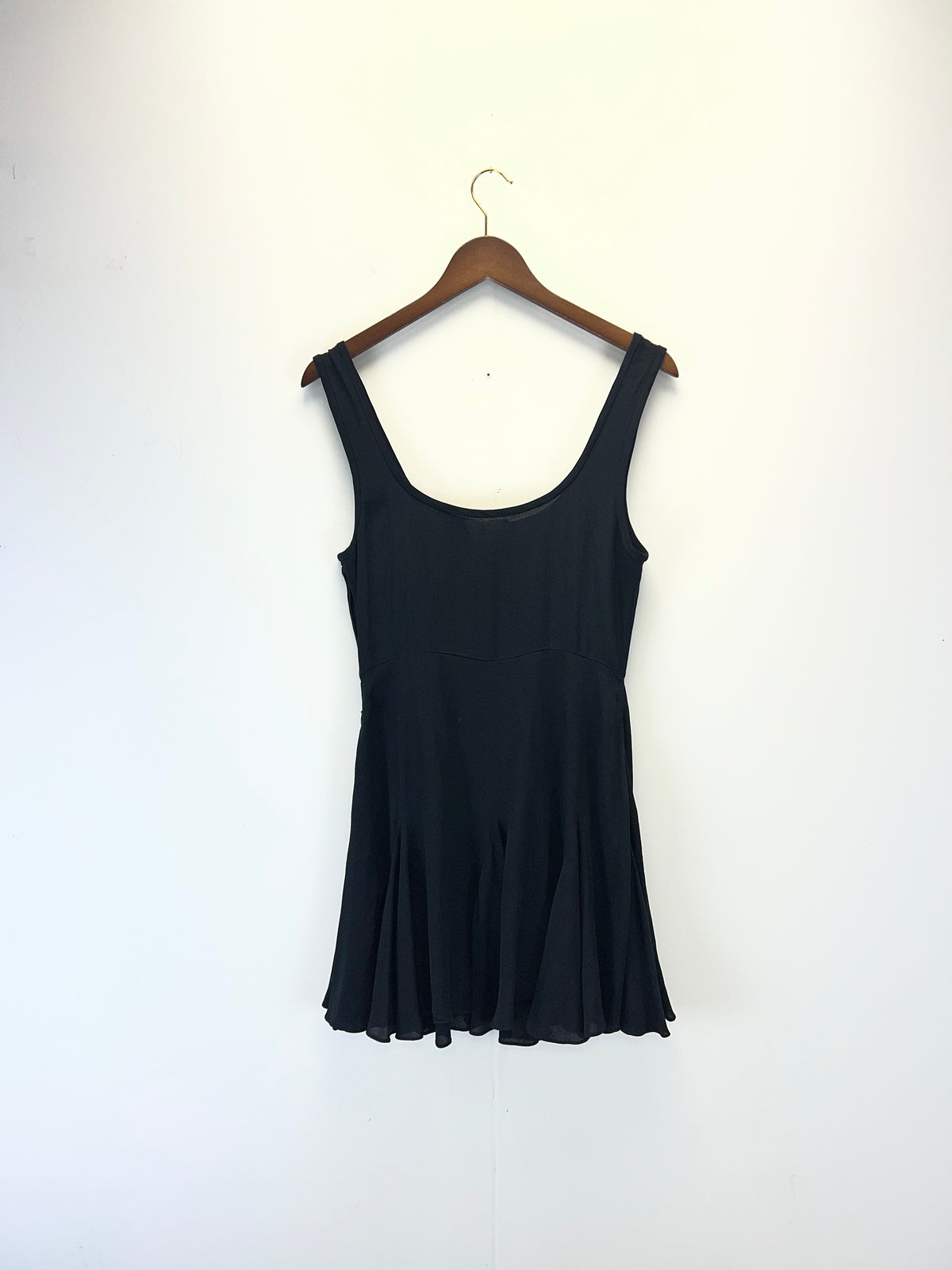 Doen Black Sheer Mini Dress