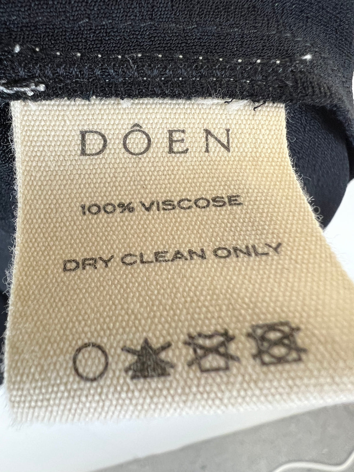 Doen Black Sheer Mini Dress