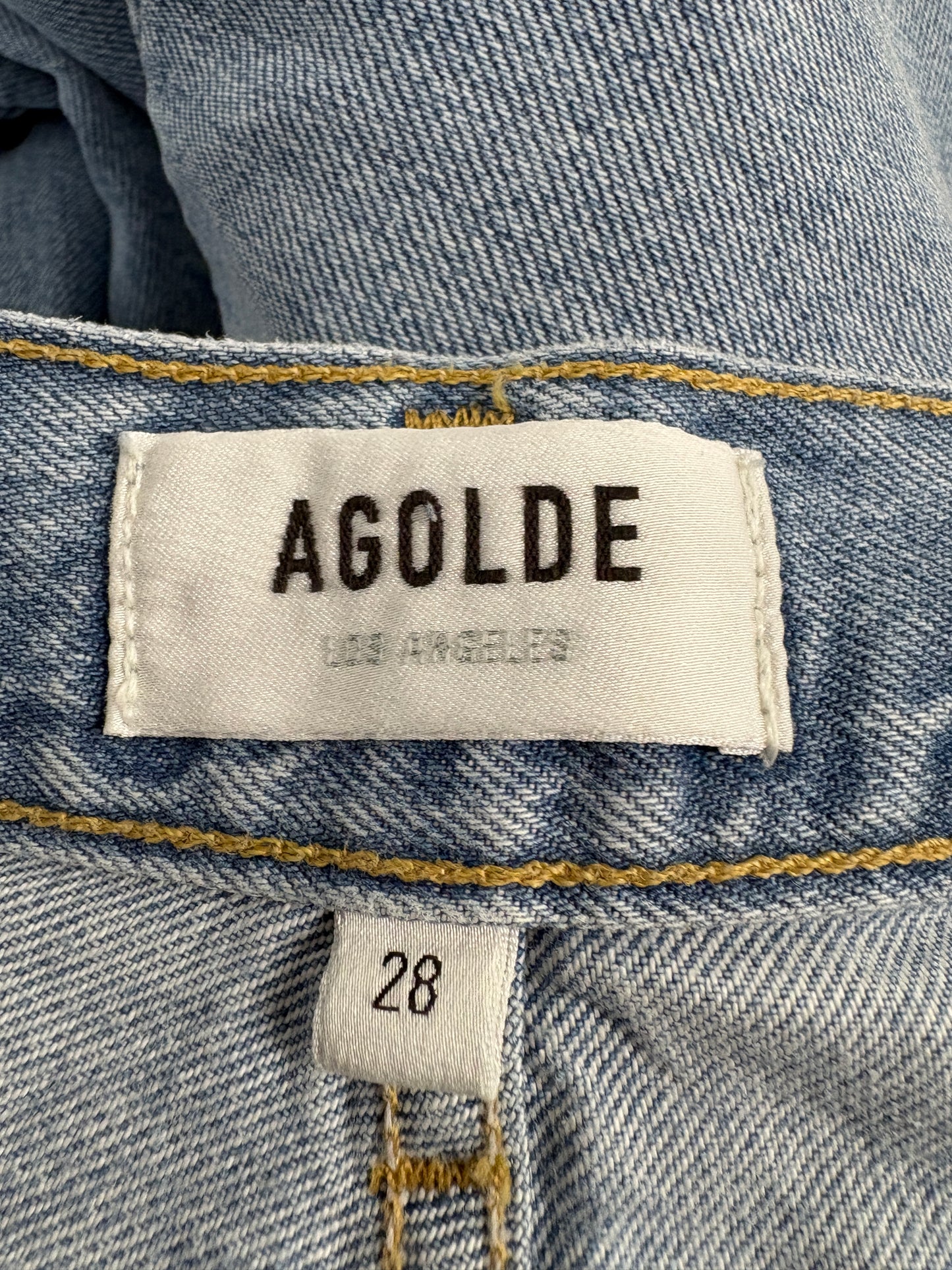 Agolde Tex Cargo Blue Wide Leg Jeans