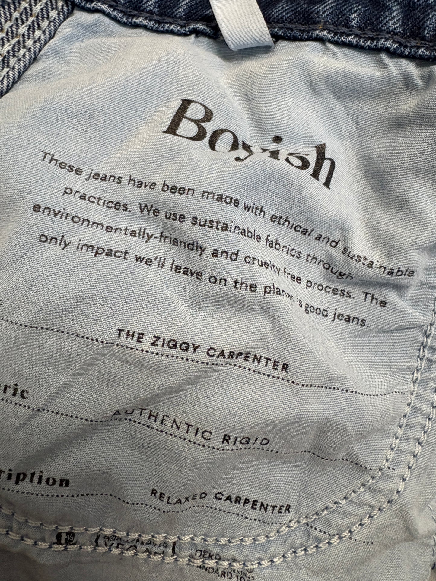 Boyish The Ziggy Carpenter Blue Jeans