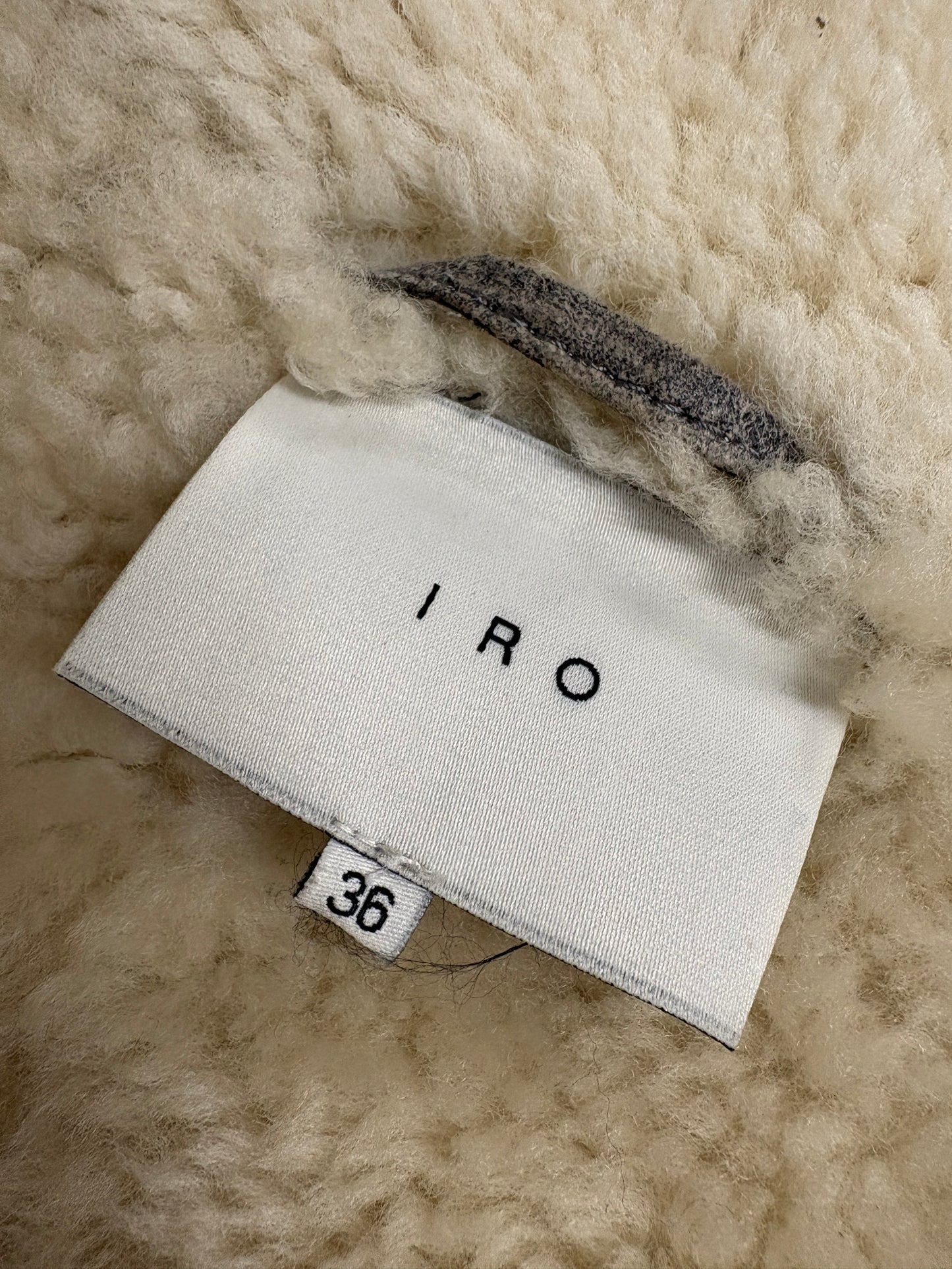 Iro Grey Jenny Shearling Coat