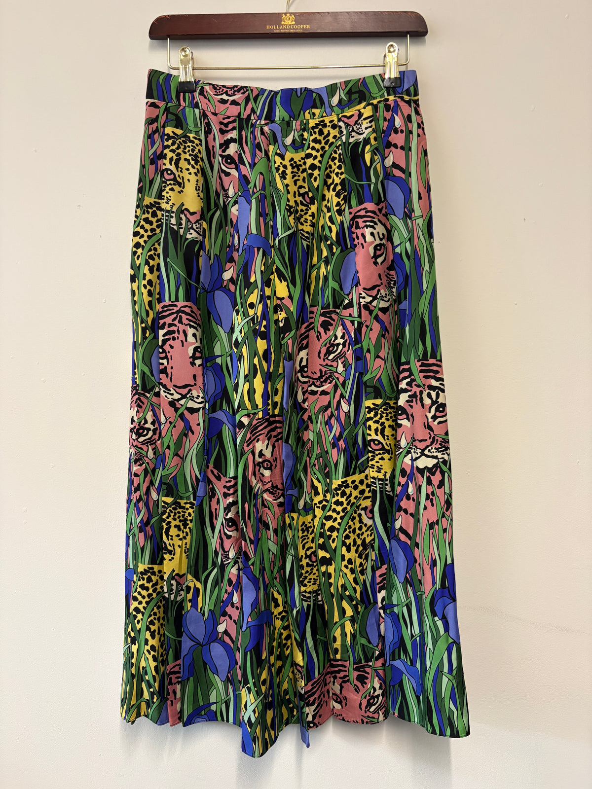 Gucci Multicolour Feline Garden Silk Skirt