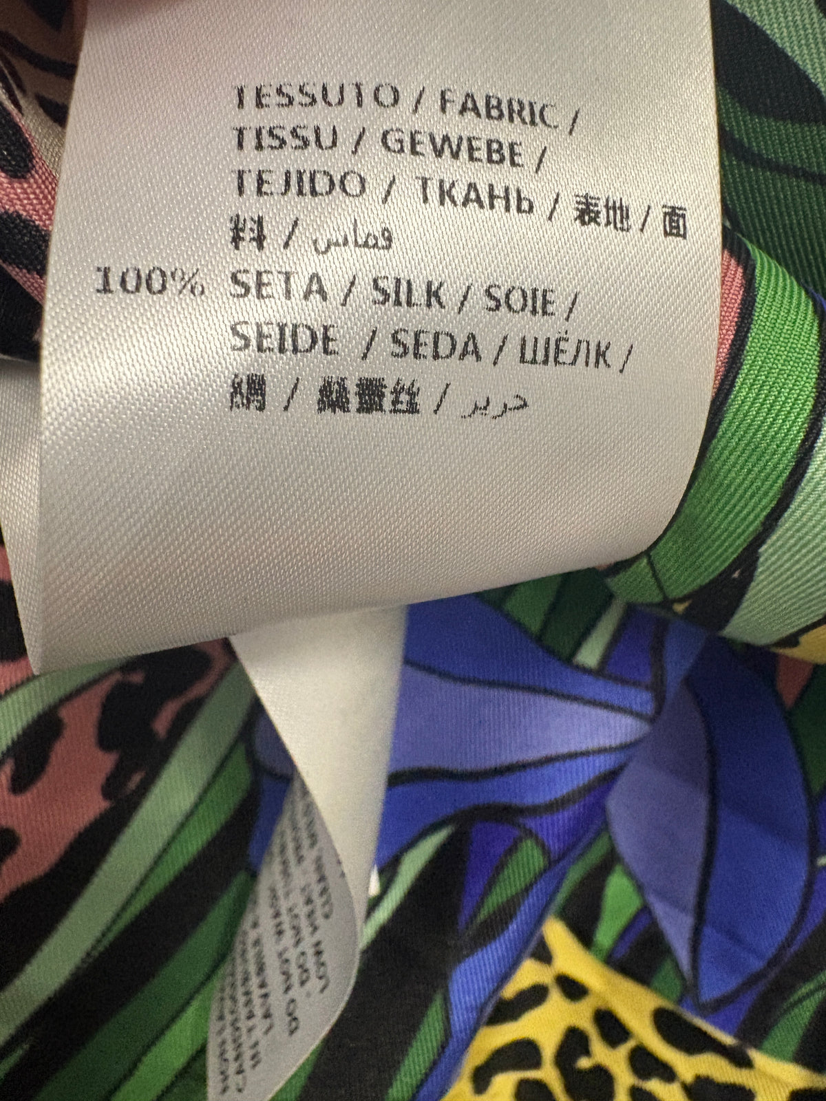 Gucci Multicolour Feline Garden Silk Shirt