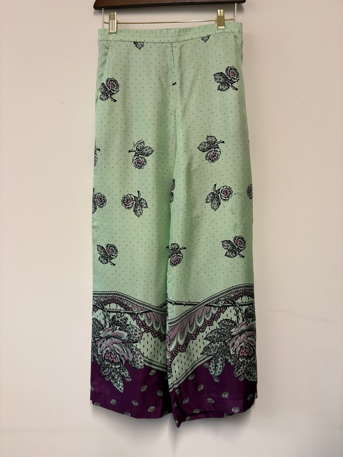 Gucci Purple Green Paisley Print Shirt And Trouser Co-ord
