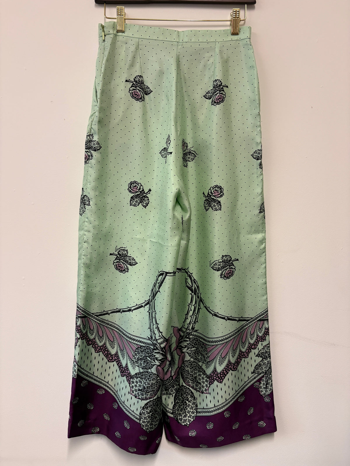 Gucci Purple Green Paisley Print Shirt And Trouser Co-ord