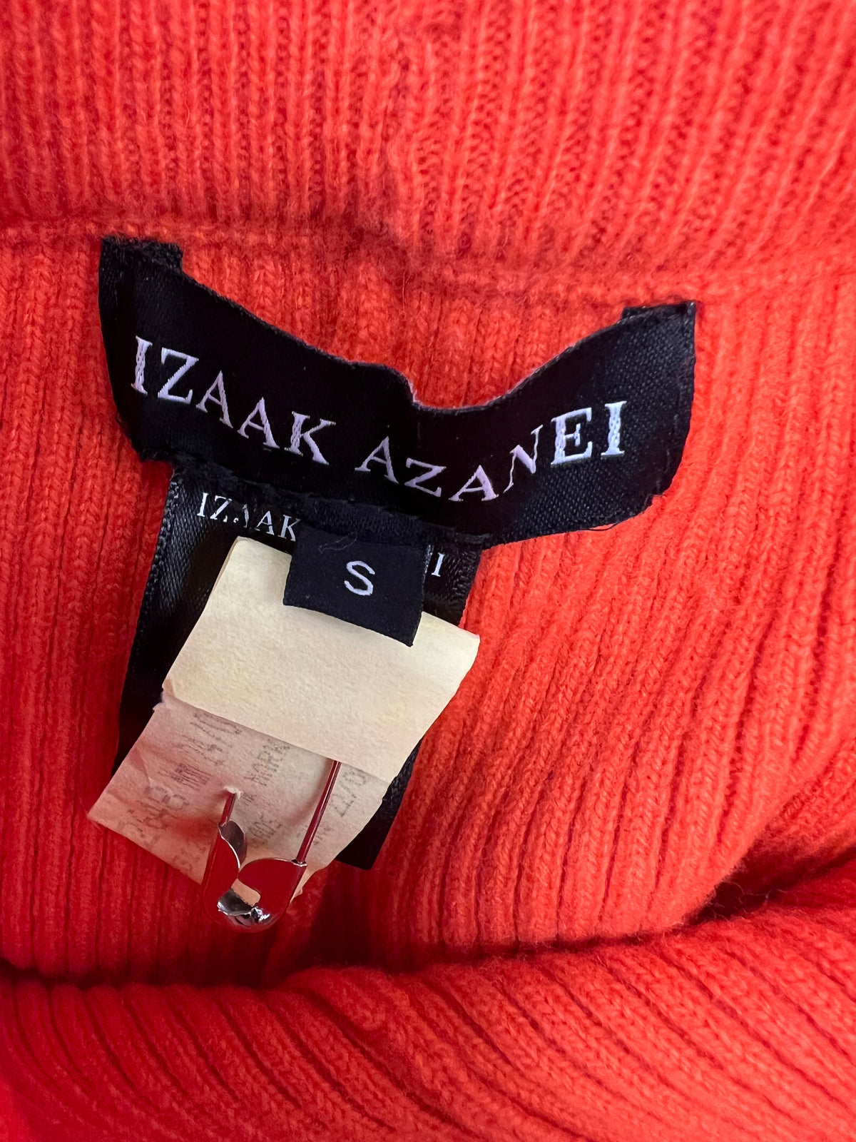 Izaak Azanei Orange Ribbed Leggings