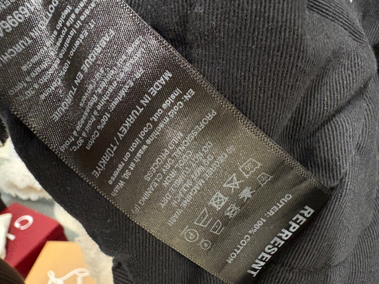 Represent Crash Cropped Denim Jacket