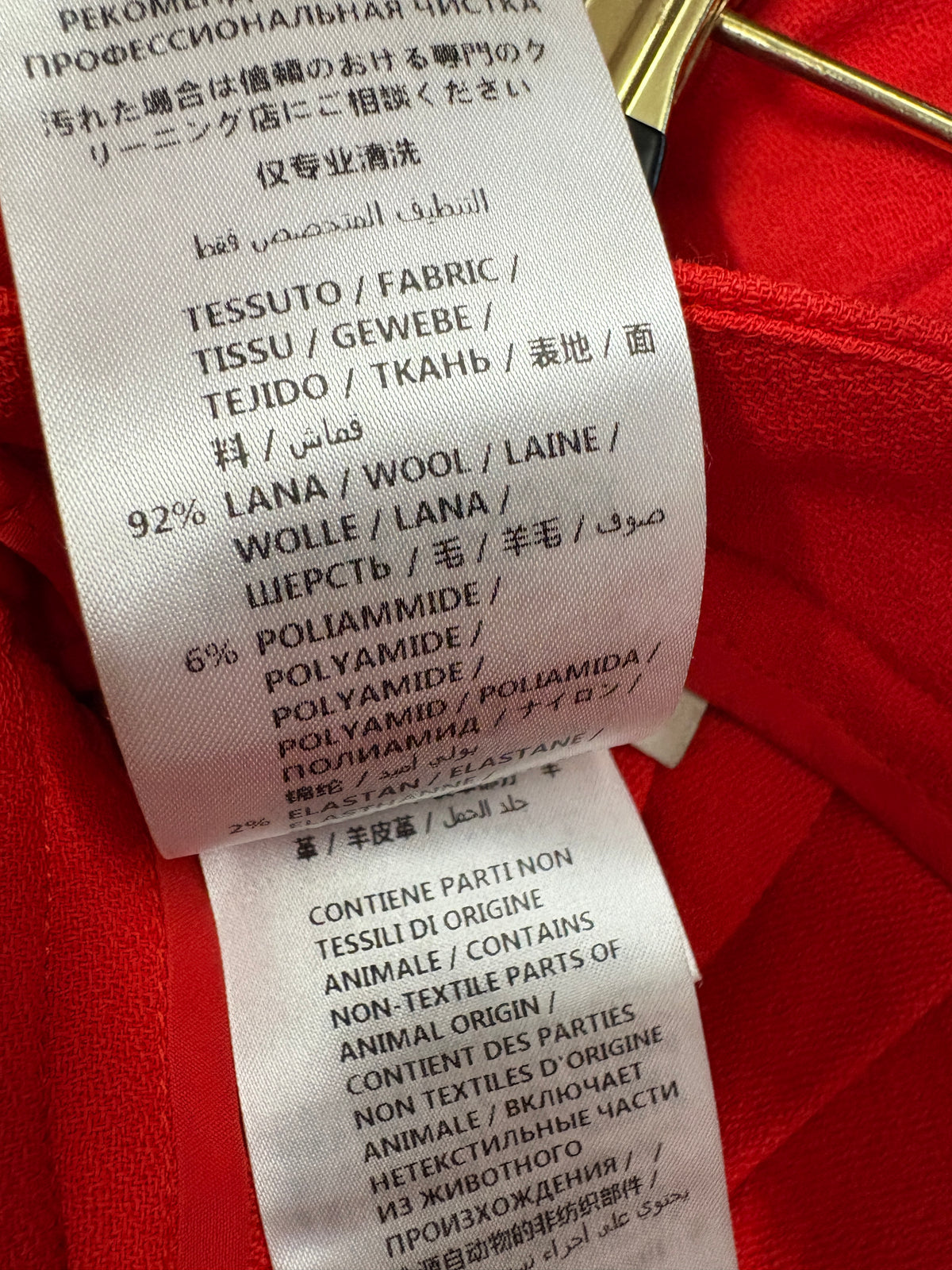 Gucci Red Horsebit Midi Skirt