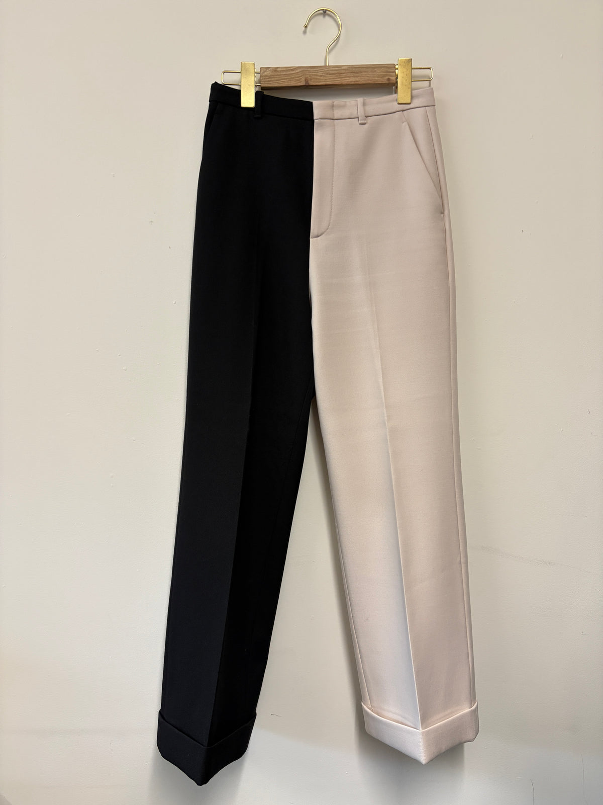Gucci Monochrome Wool Trousers