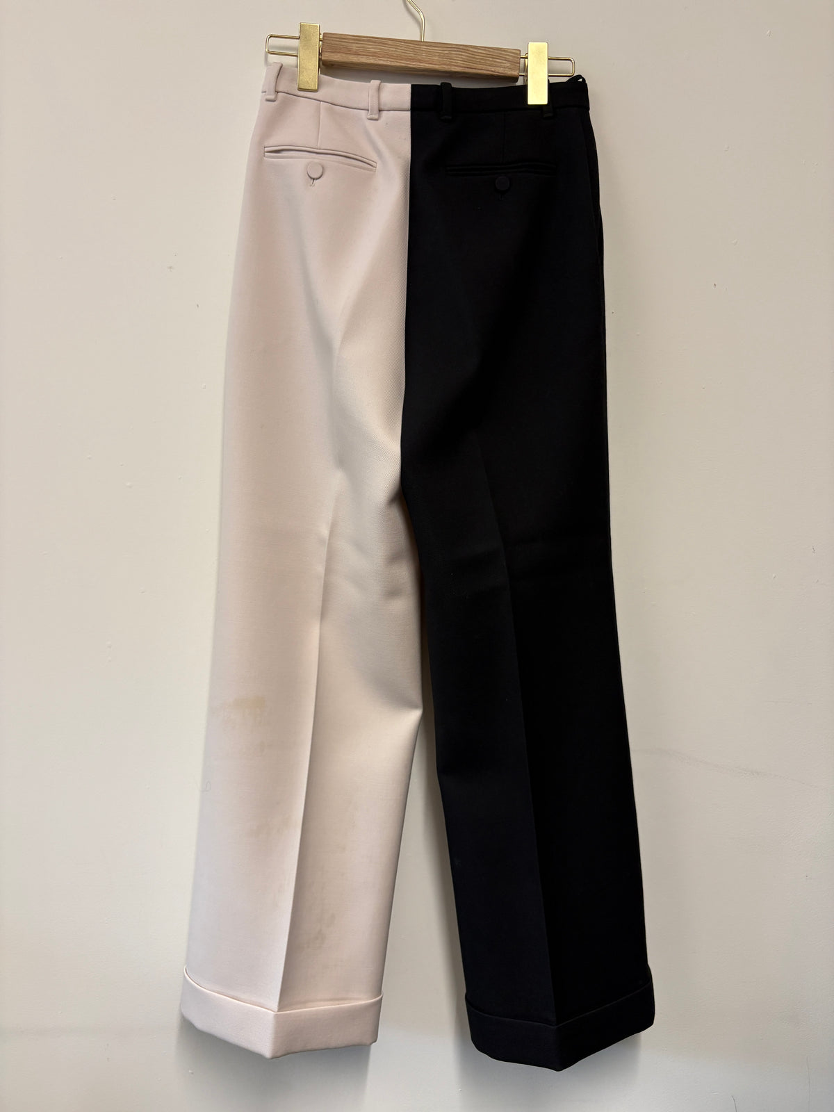 Gucci Monochrome Wool Trousers