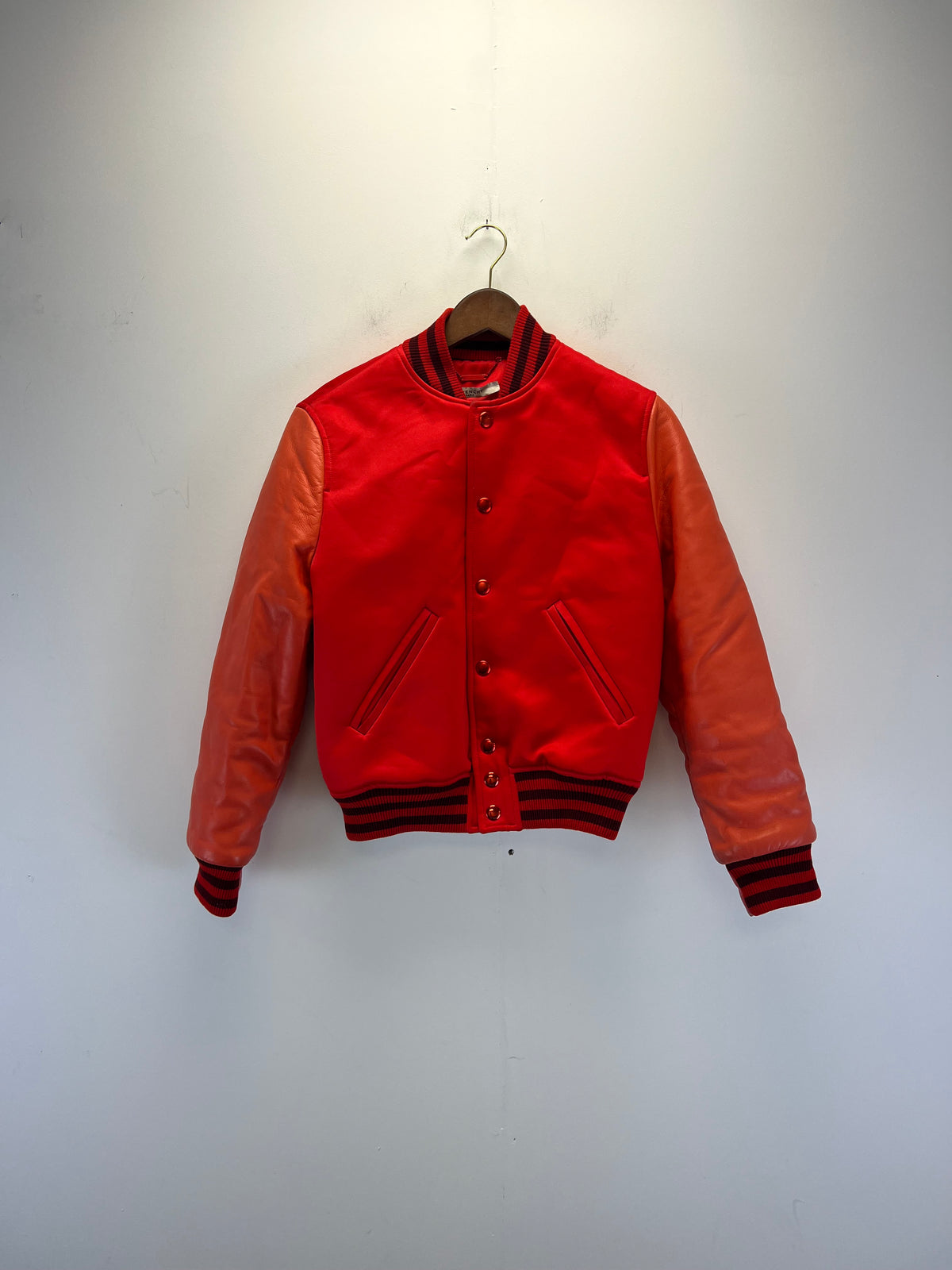 Givenchy Red Varsity Bomber Jacket