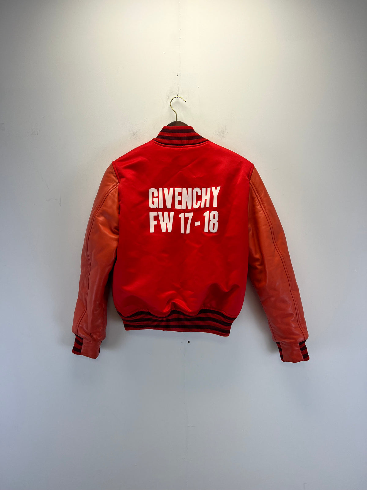 Givenchy Red Varsity Bomber Jacket