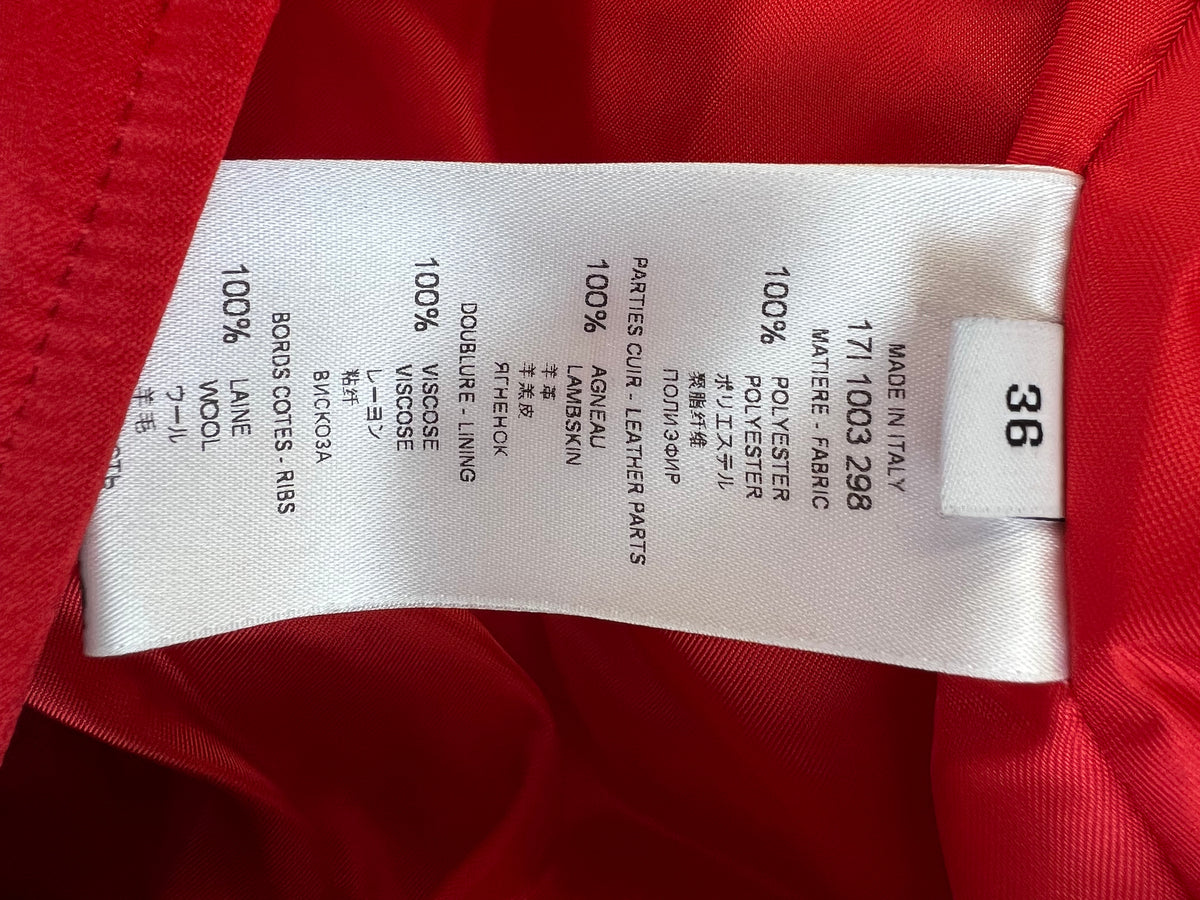 Givenchy Red Varsity Bomber Jacket