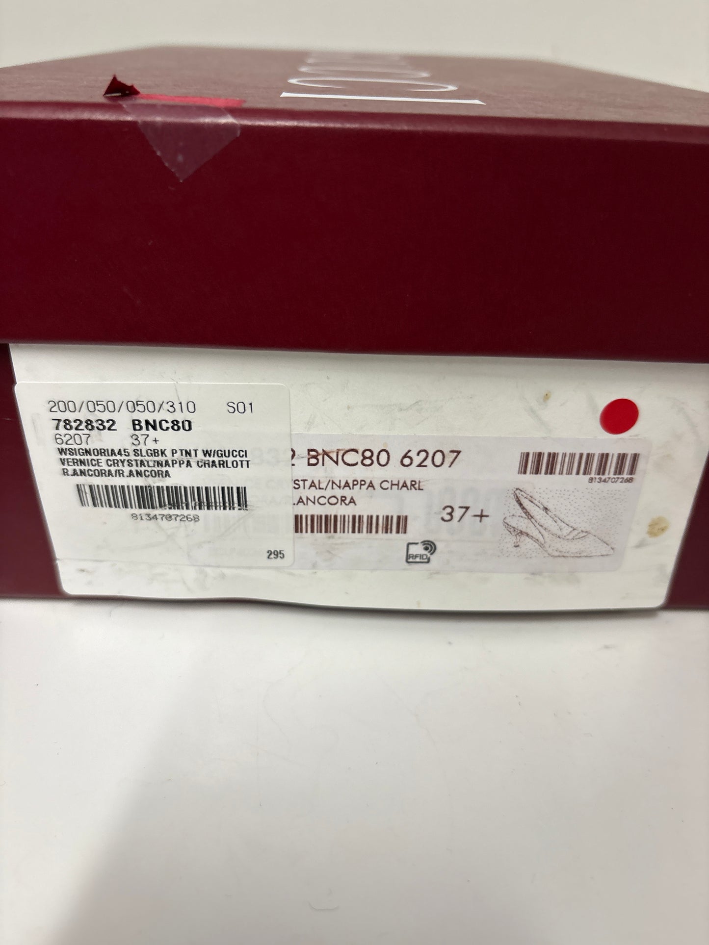 Gucci Signoria Slingback Pump in Rosso Ancora