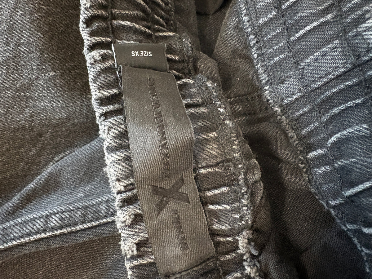 Alexander Wang black distressed jogger jeans