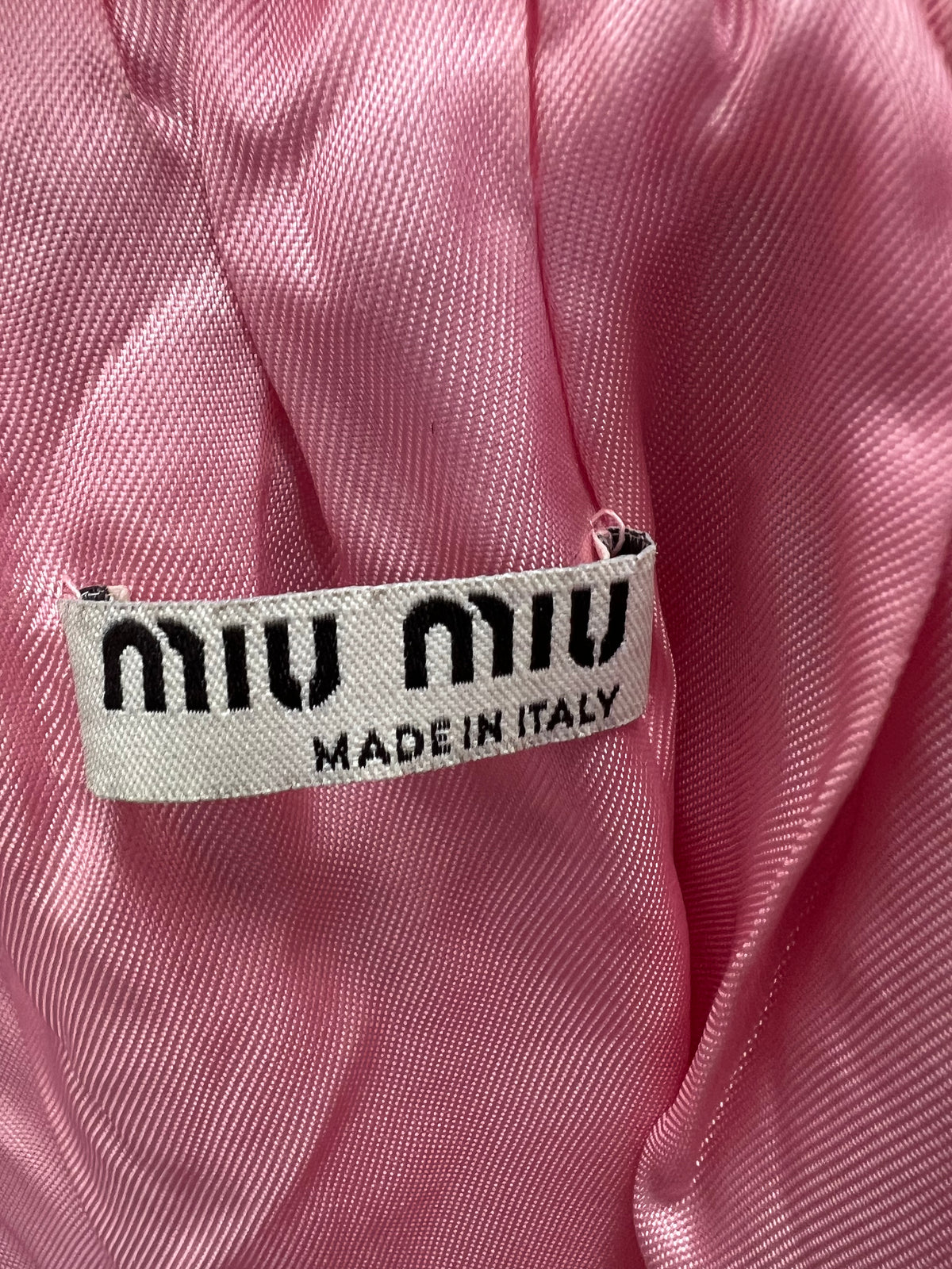 Miu Miu Pink Fleece Zip Up Jacket