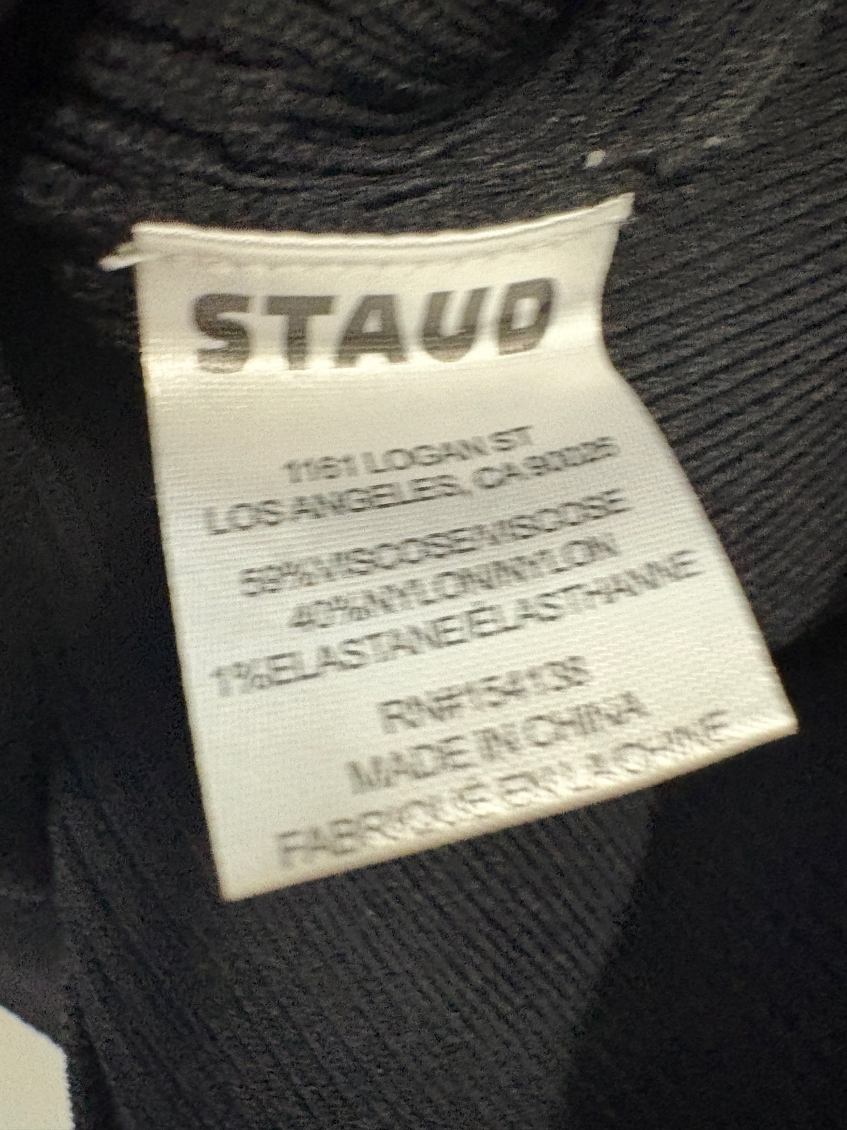 Staud Black Craftsman Sweater