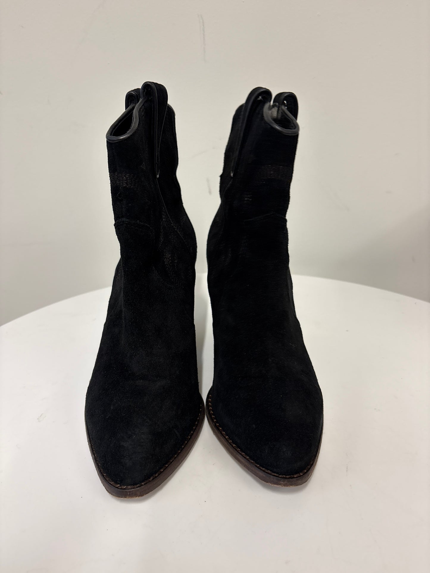 Ash Joe Black Suede Ankle Boots
