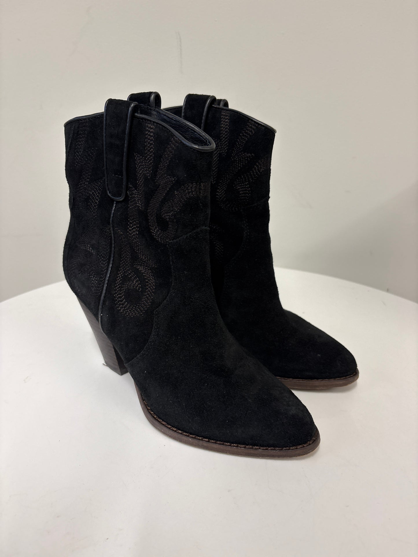 Ash Joe Black Suede Ankle Boots