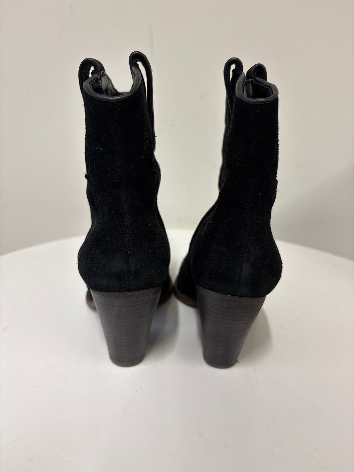 Ash Joe Black Suede Ankle Boots