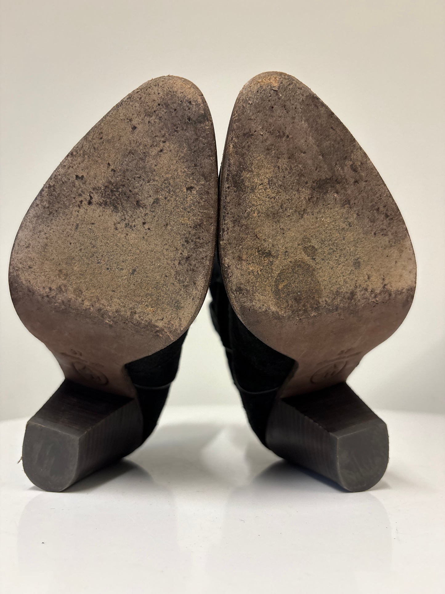 Ash Joe Black Suede Ankle Boots