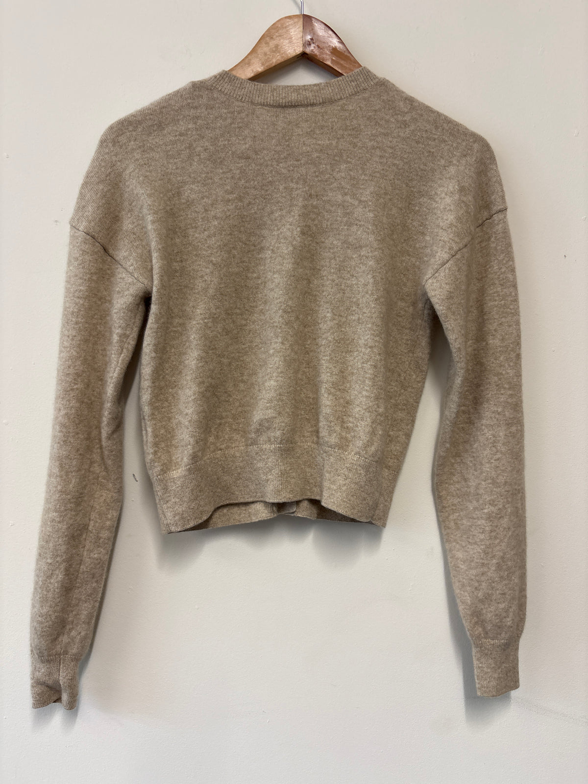 Venroy Beige Drop Shoulder Cashmere Cardigan