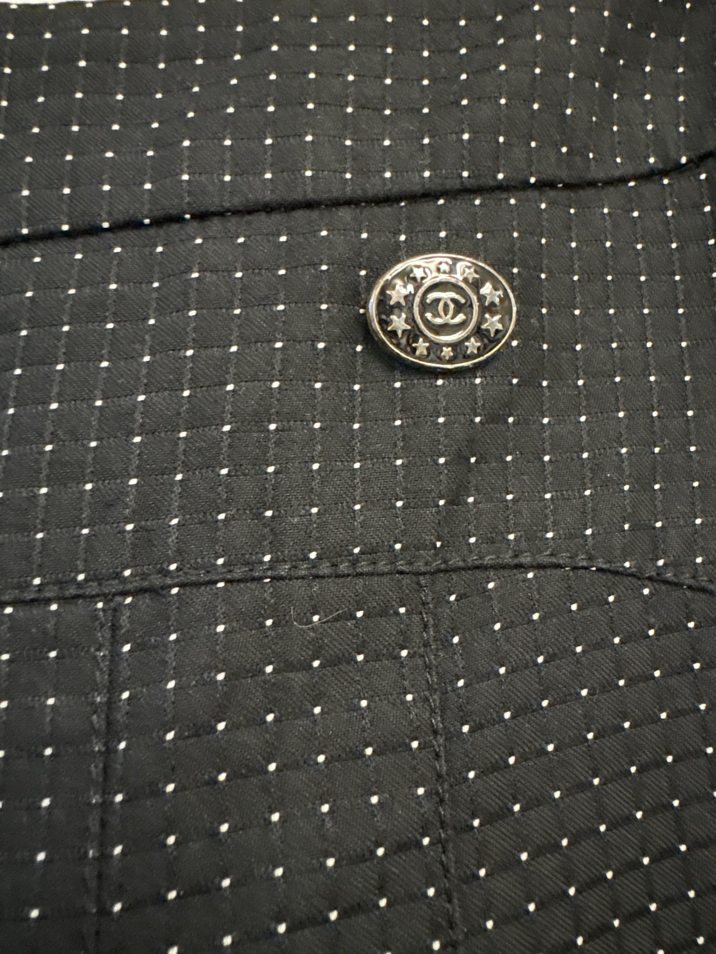 Chanel Polka Dot Wide Leg Cotton Trousers Cruise Collection 2014
