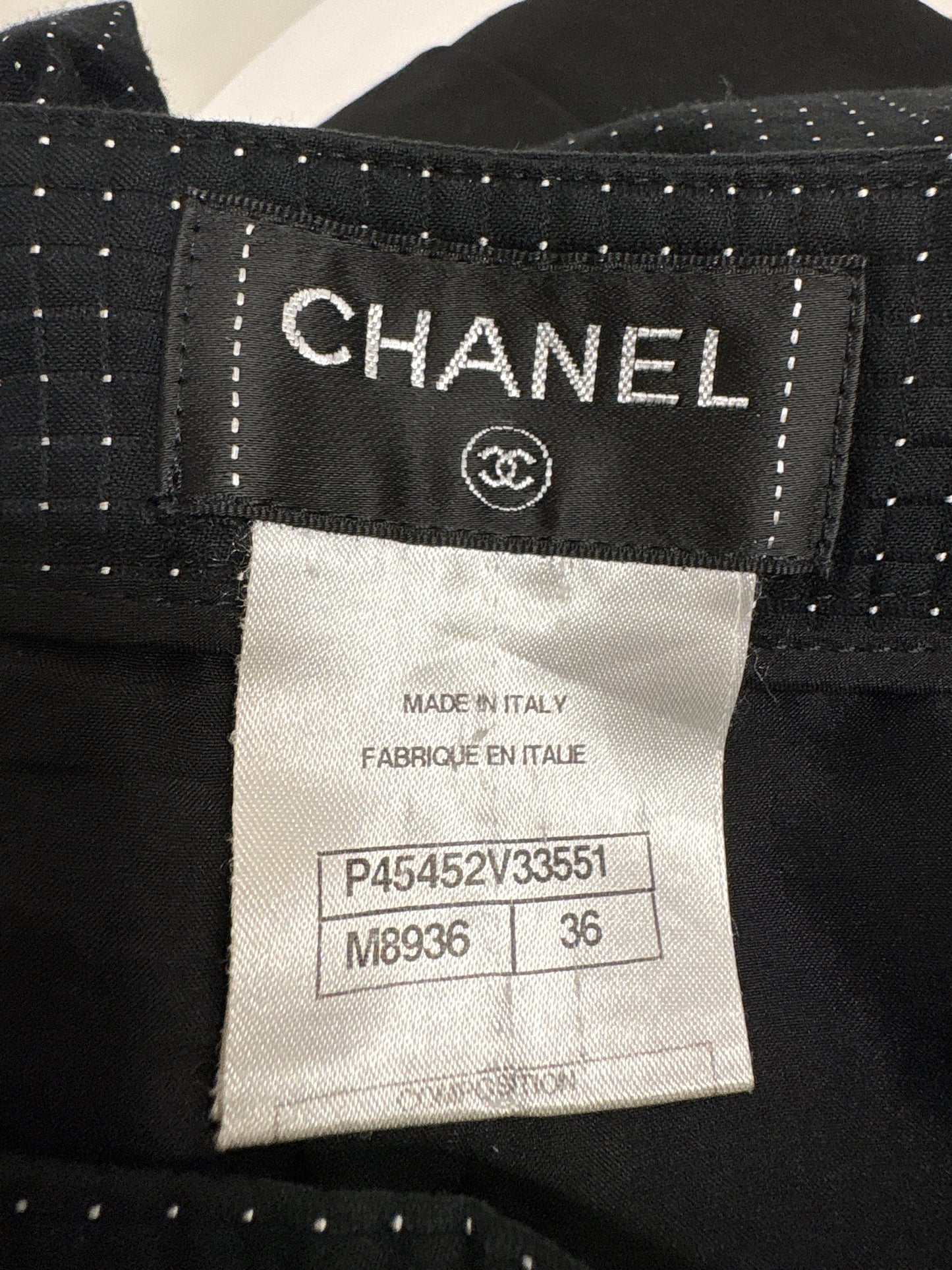 Chanel Polka Dot Wide Leg Cotton Trousers Cruise Collection 2014