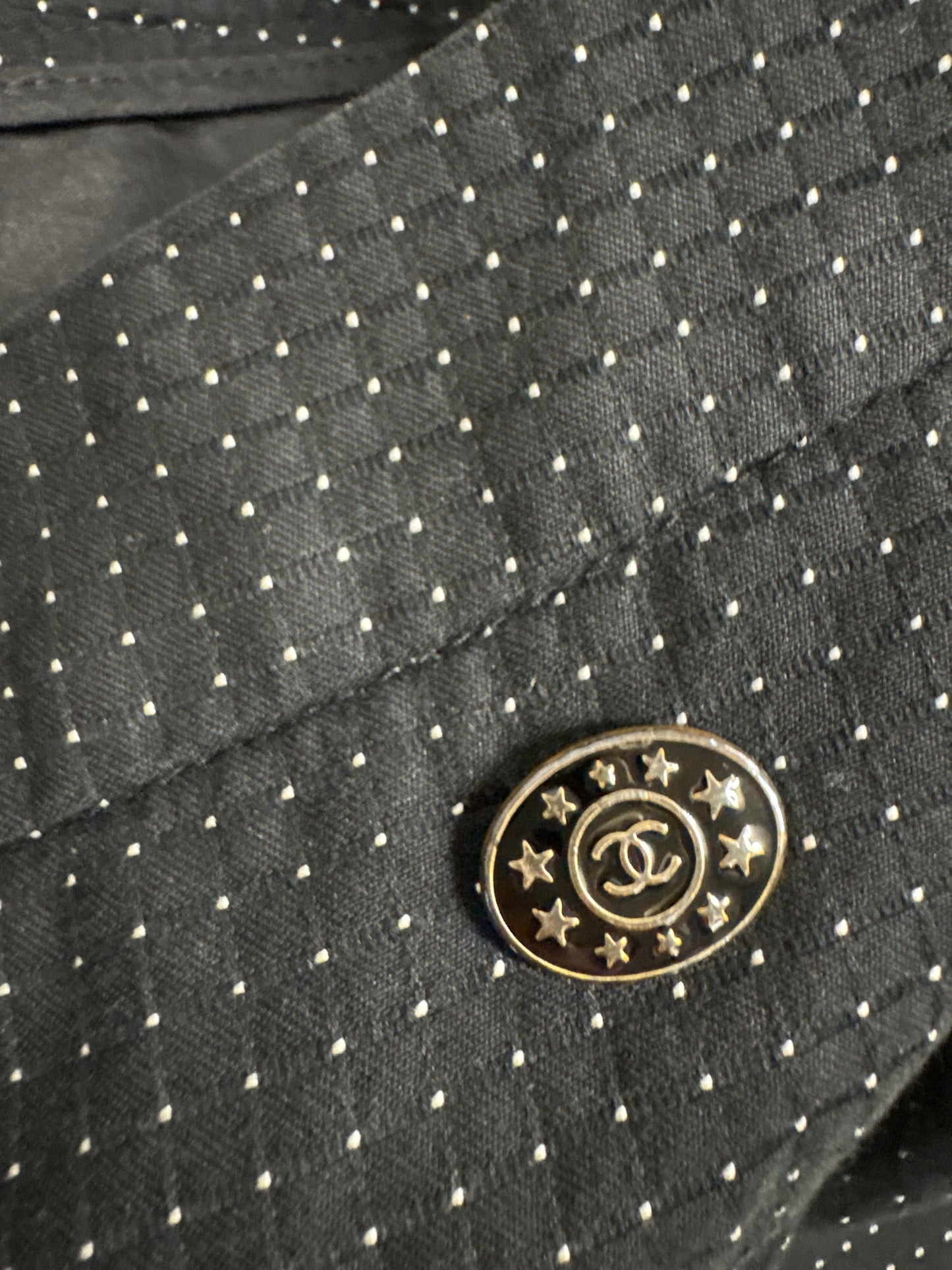 Chanel Polka Dot Wide Leg Cotton Trousers Cruise Collection 2014