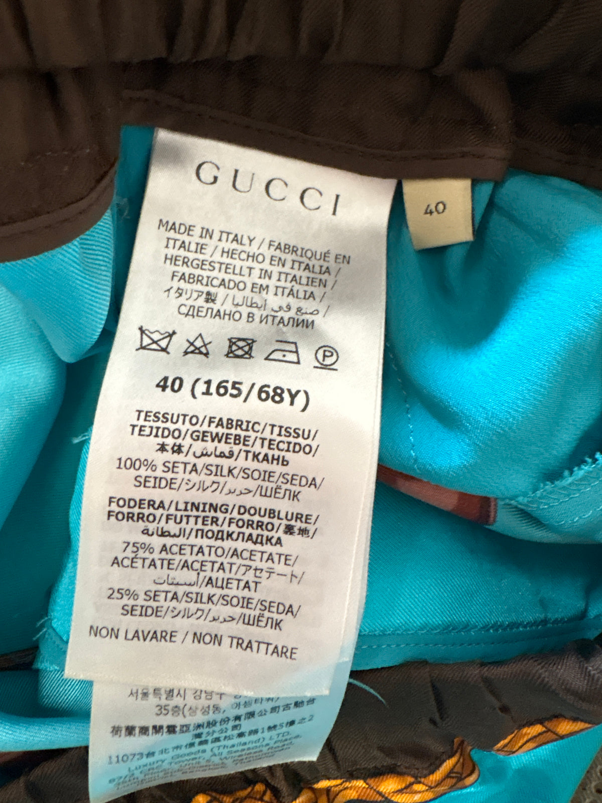 Gucci Turquoise Blue Silk Equestrian Print Shirt And Trouser Co-ord