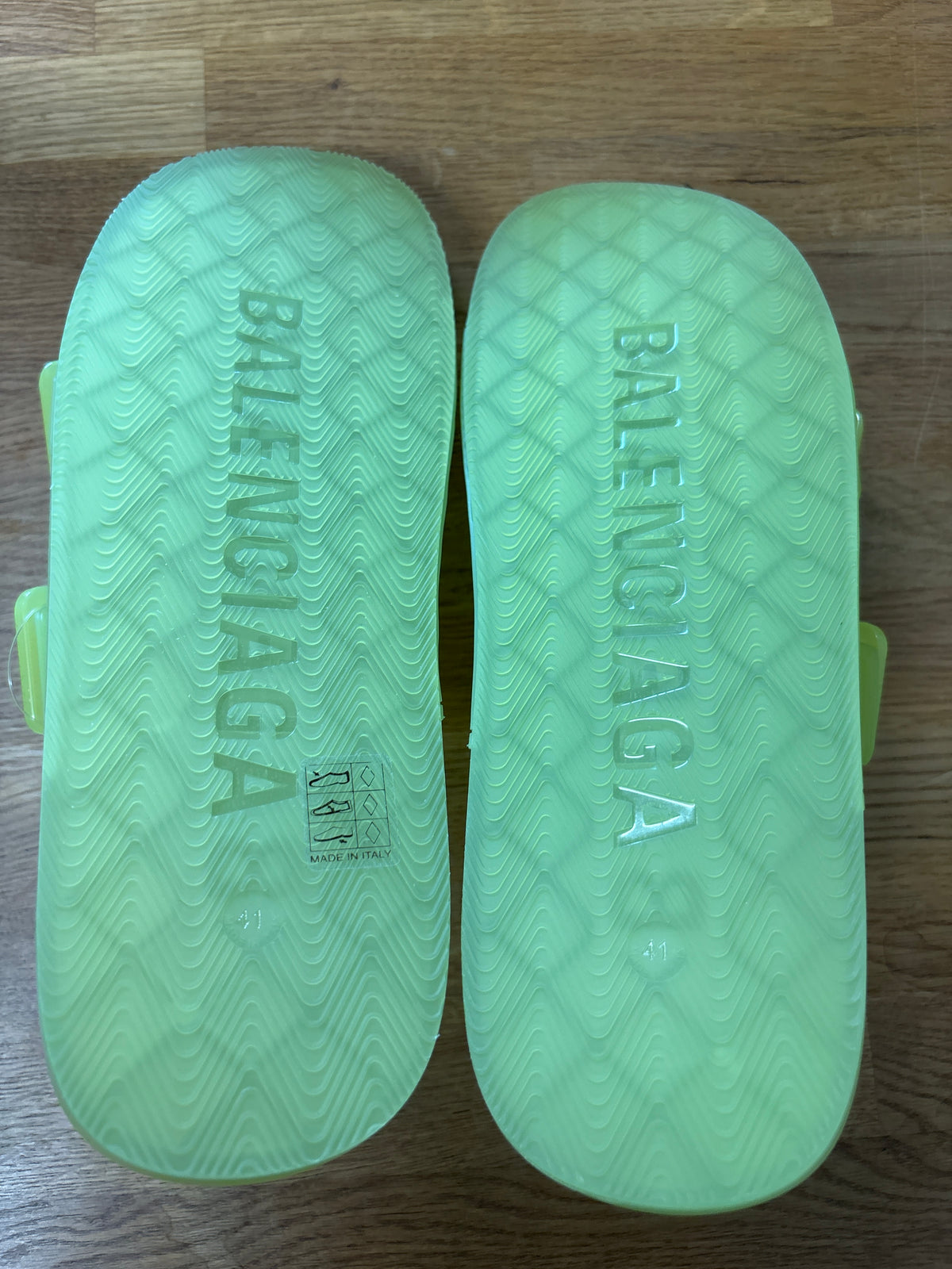 Balenciaga Neon Yellow Mallorca Sandals