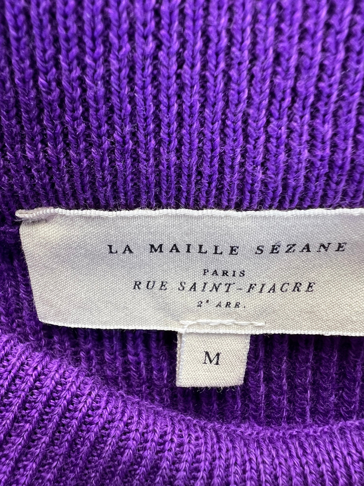 Sezane Purple Knit Skirt