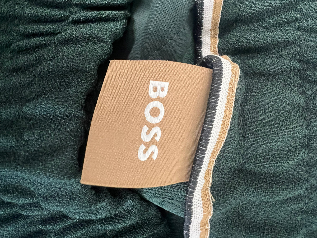 Hugo Boss Green Blazer And Trousers Suit