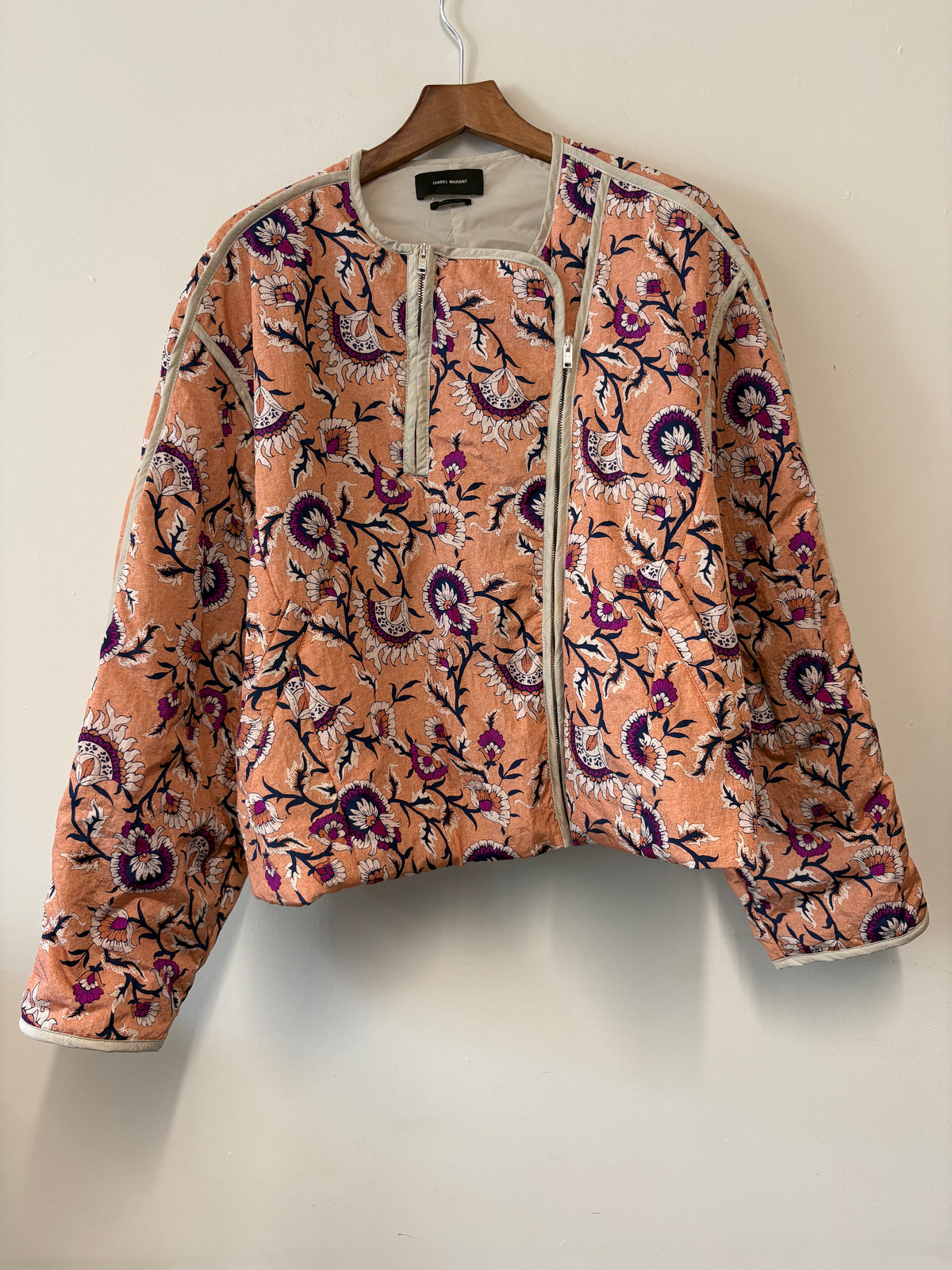 Isabel Marant Floral Print Zip Up Padded Jacket