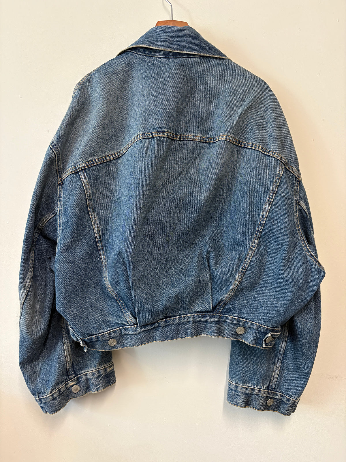 Acne Studios Blue Denim Oversized Jacket