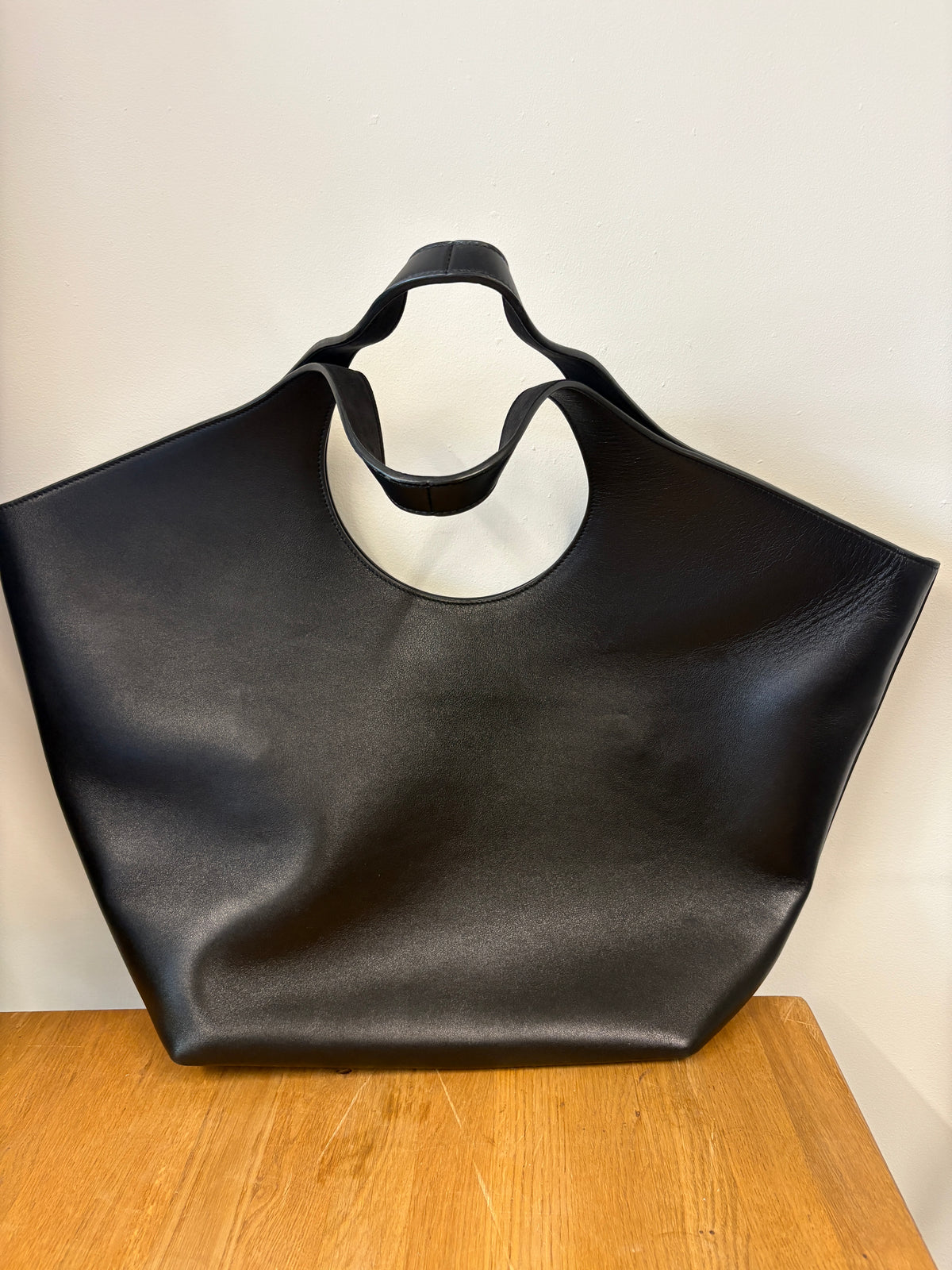 Balenciaga Mary Kate Black Leather Large Shopper Tote Bag