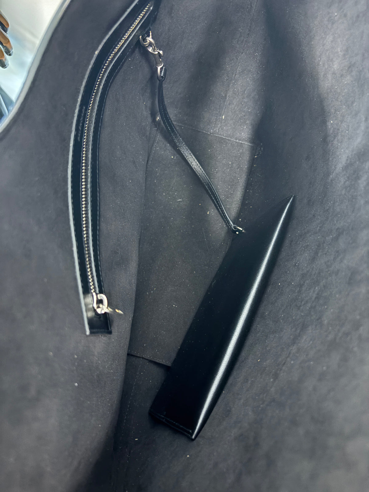 Balenciaga Mary Kate Black Leather Large Shopper Tote Bag