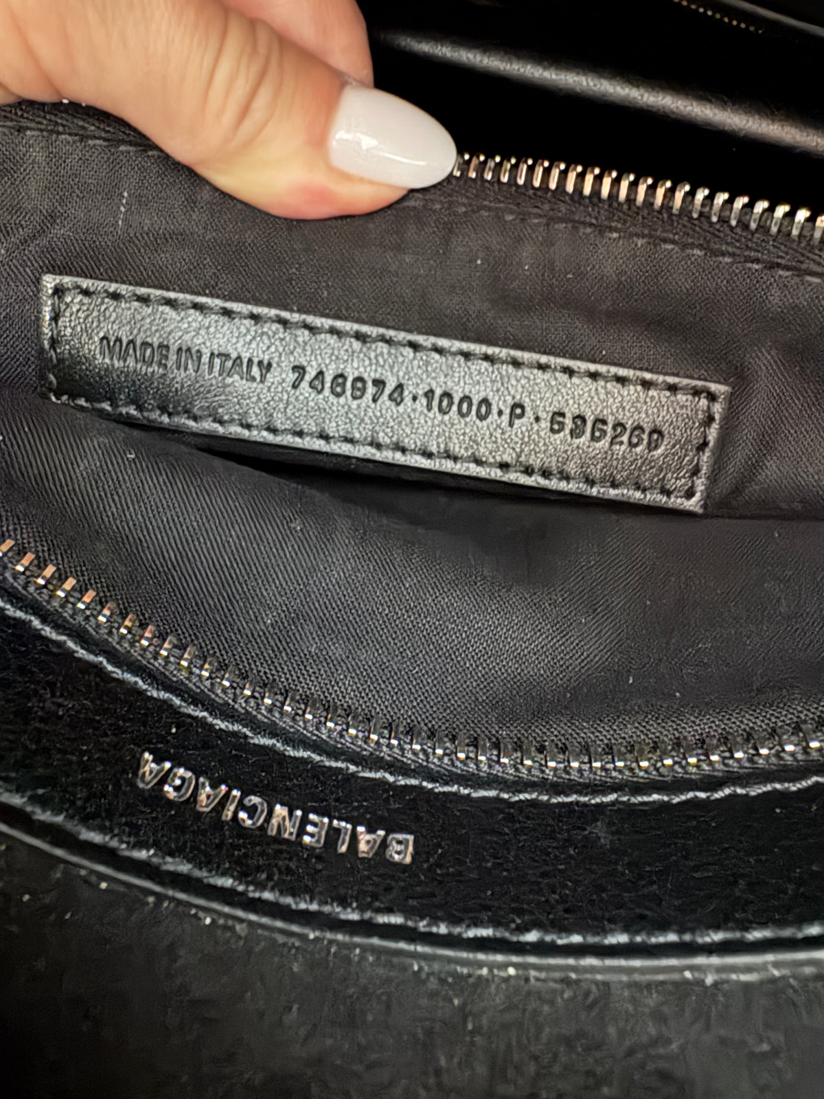 Balenciaga Mary Kate Black Leather Large Shopper Tote Bag