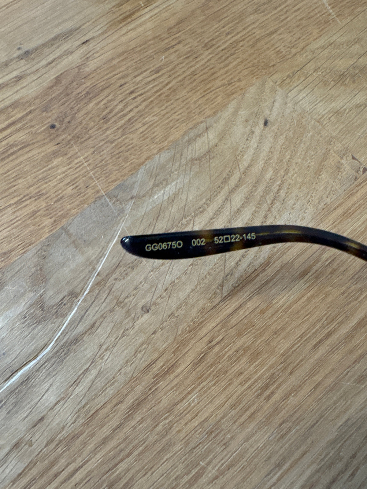 Gucci Brown Tortoiseshell Clear Lens Glasses