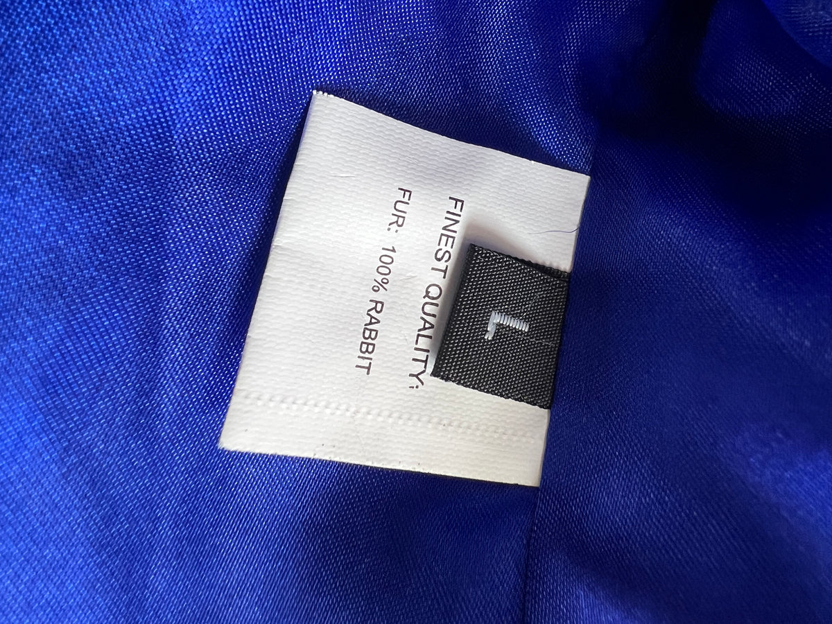 Lou Andrea Blue Fur Coat