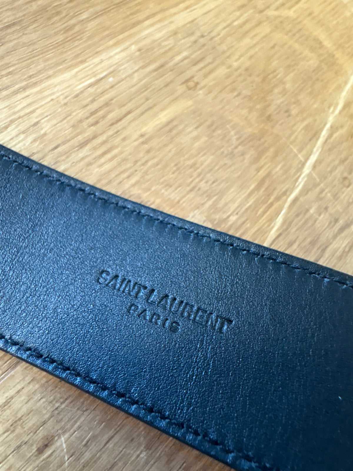 Saint Laurent Neon Pink Patent Belt