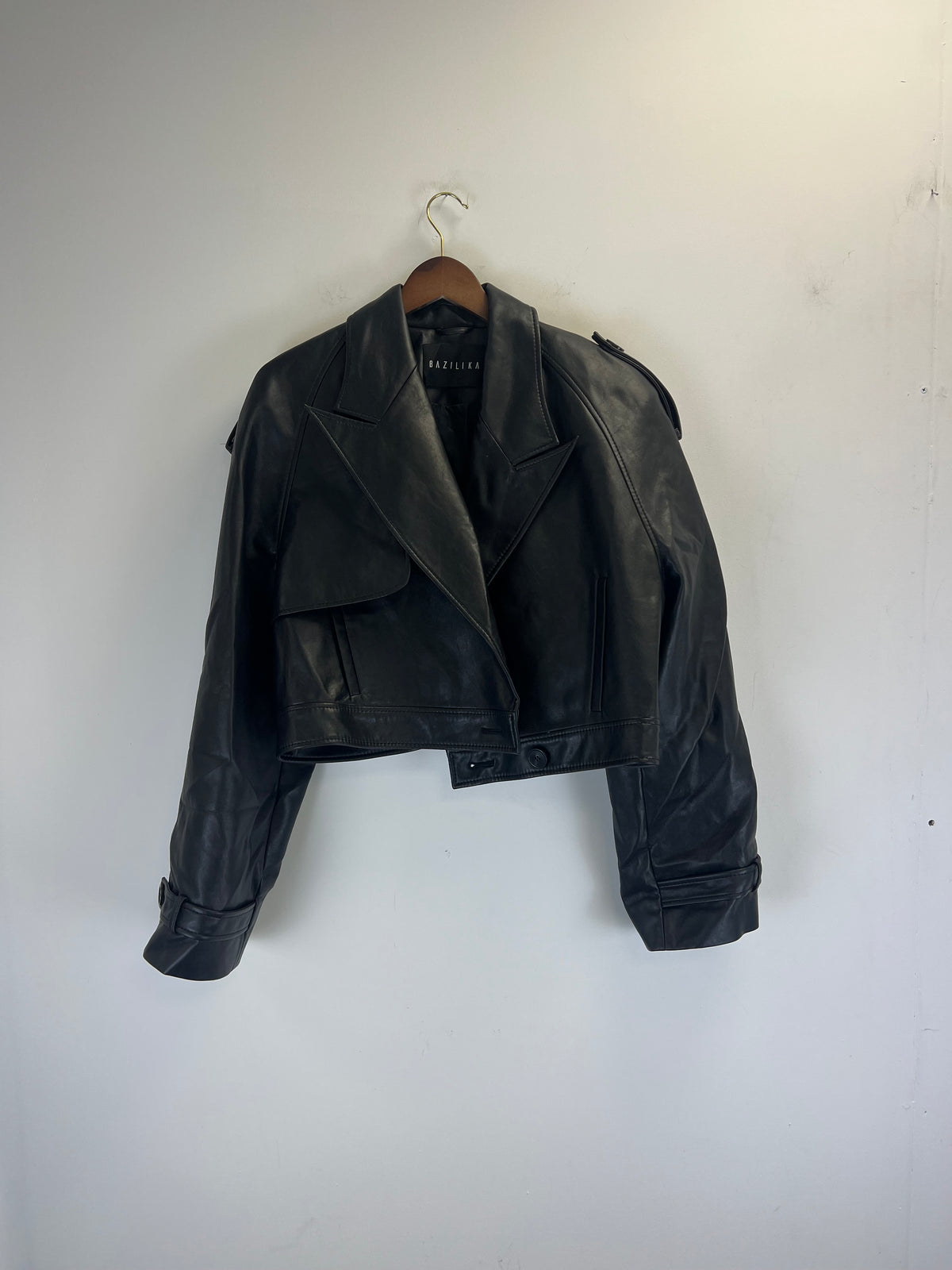 Bazilika Black Faux leather Jacket