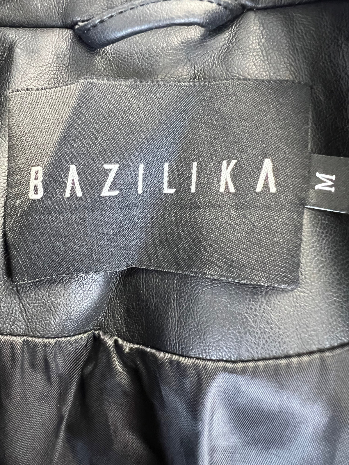 Bazilika Black Faux leather Jacket