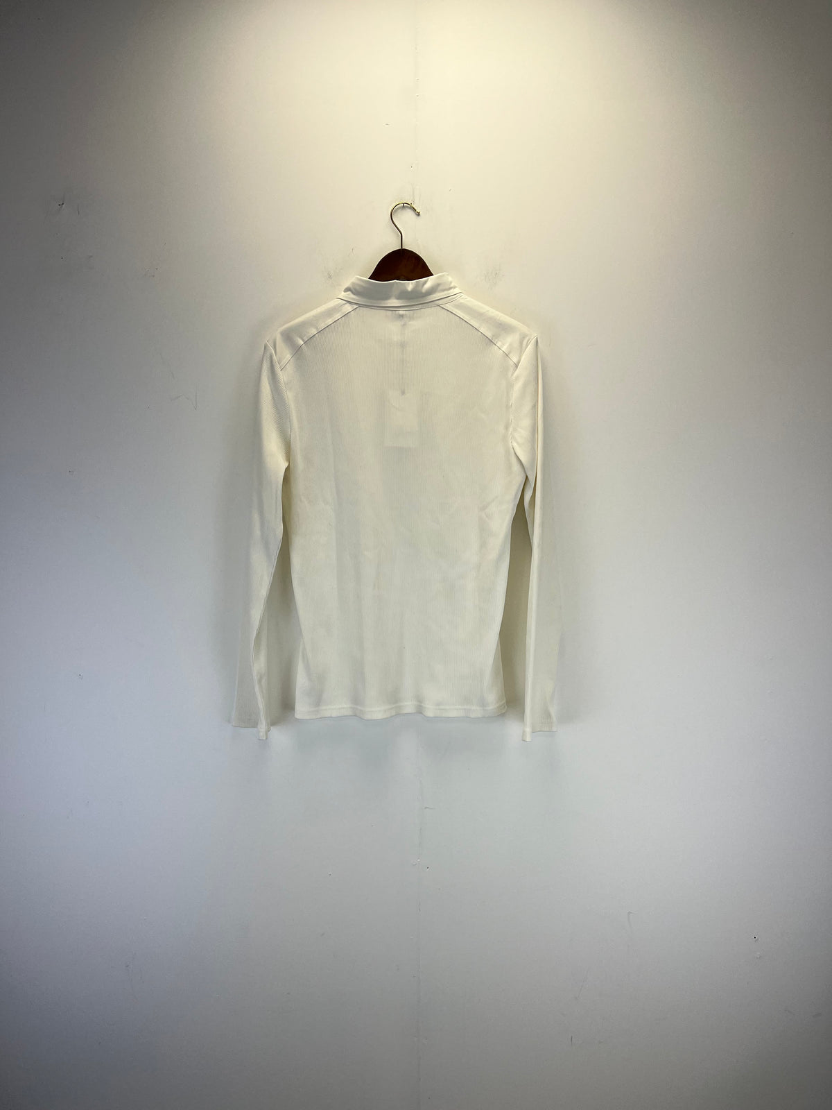 Wales Bonner Ivory Ribbed Long Sleeve Top